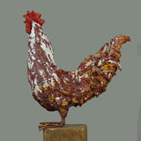 Rooster Paper Mache Sculpture By Hamed Mashmouli in Dubai