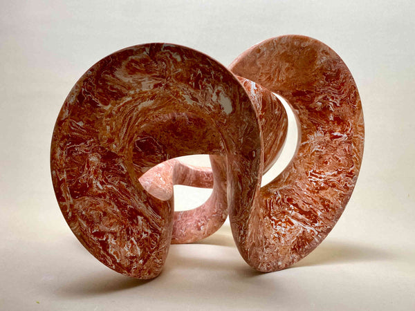 Rings Of Spirit Mixed Media Sculpture, Contemporary Clay Statues By Gabriel Rivera