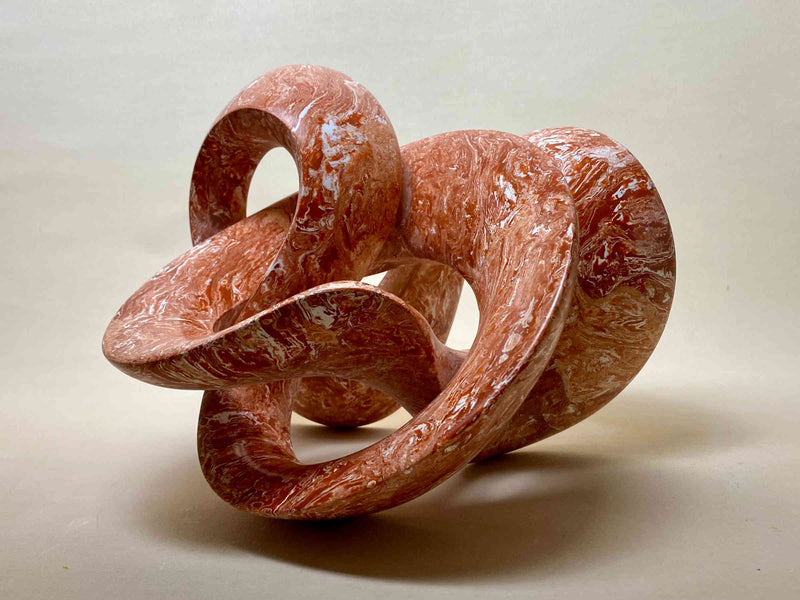 Rings Of Spirit Mixed Media Sculpture, Contemporary Clay Statues By Gabriel Rivera