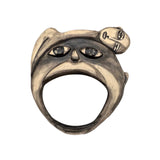 Sculptured Painted Decorative Wall Mirror, Artistic Handmade Wall Mounted Art