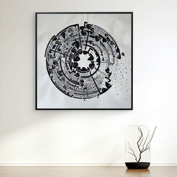 Acrylic Painting - Abstract Calligraphy Art By Somayeh Gholami