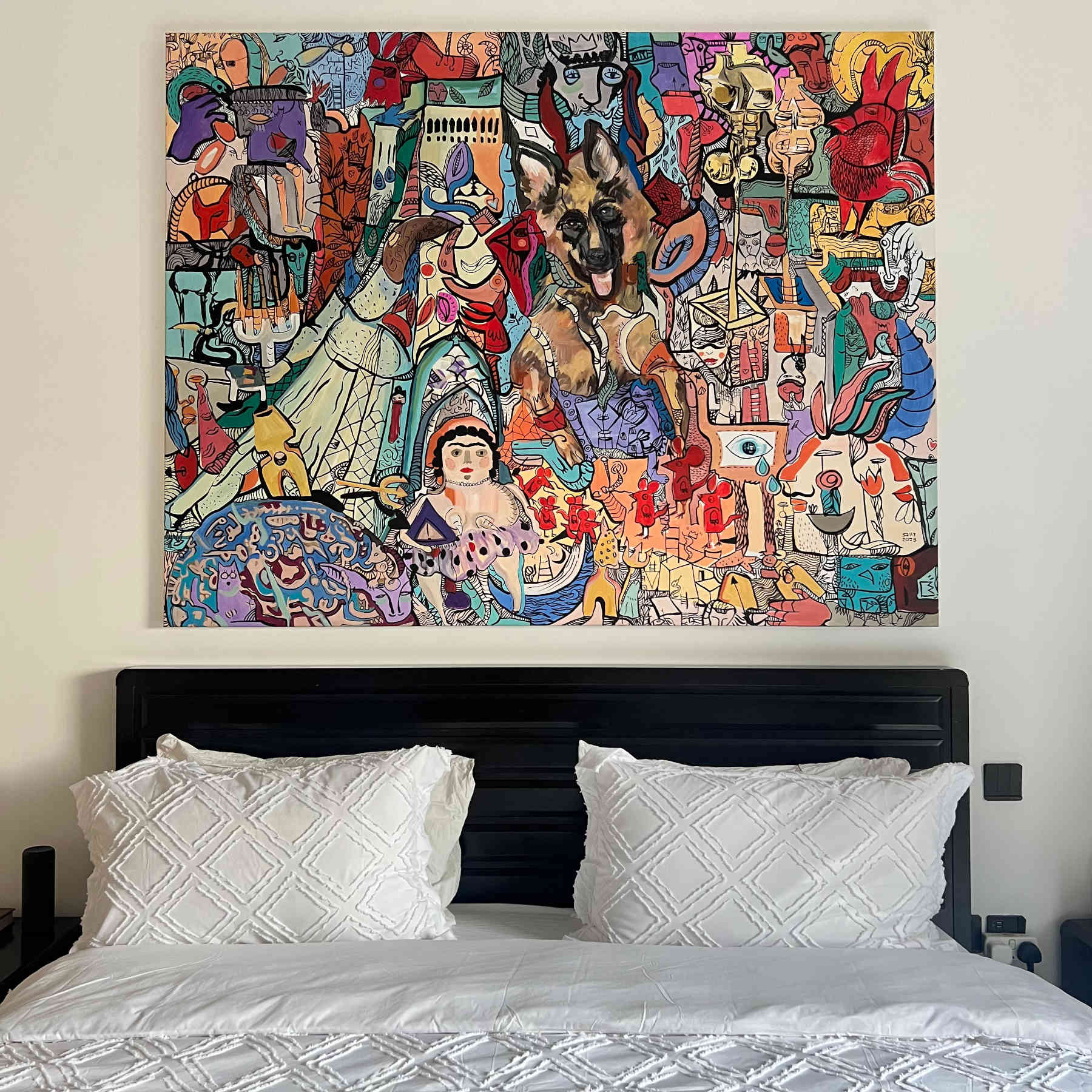 Acrylic Painting - Street Art, graffiti, Urban Art Dubai