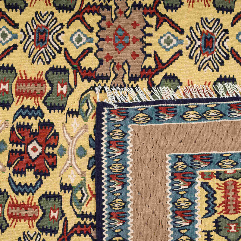 Stone & Glass Sanandaj Persian Kilim 102x143, Handmade Nomadic Wool Rugs & Kilims in Dubai