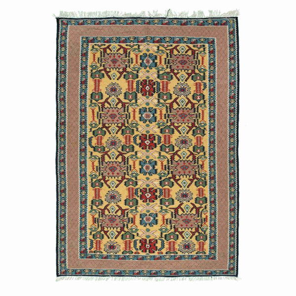 Stone & Glass Sanandaj Persian Kilim 100x140, Handmade Nomadic Wool Rugs & Kilims in Dubai