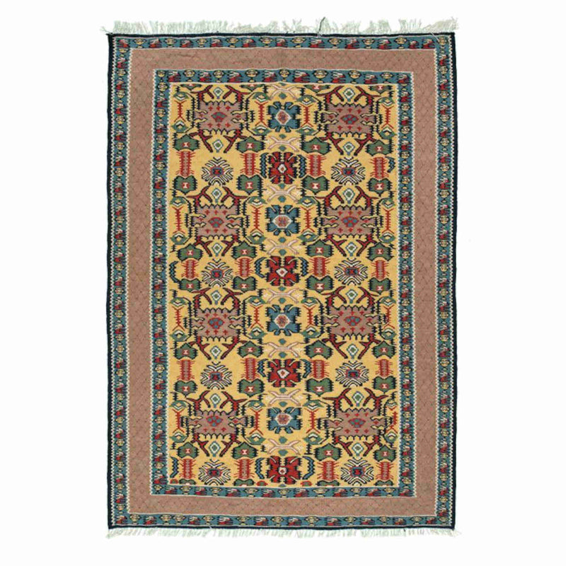 Stone & Glass Sanandaj Persian Kilim 100x140, Handmade Nomadic Wool Rugs & Kilims in Dubai