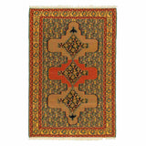 Medallion Sanandaj Persian Kilim 106x155,  Handmade Nomadic Wool Rugs & Kilims in Dubai