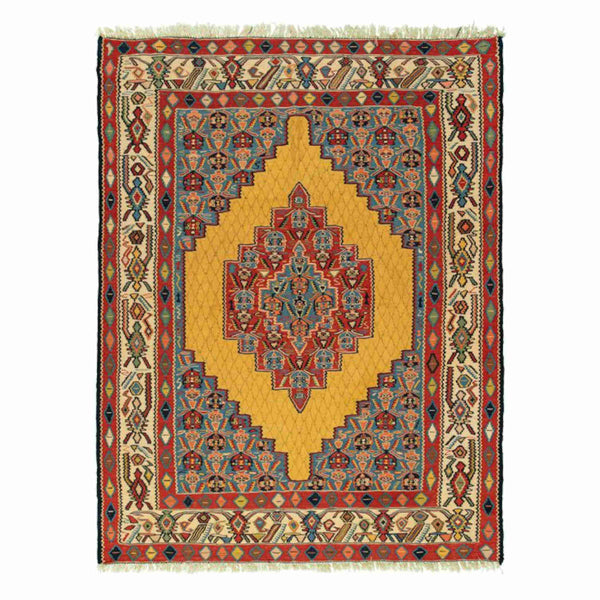 Royal Sanandaj Persian Kilim 120x156, Handmade Nomadic Wool Rugs & Kilims in Dubai