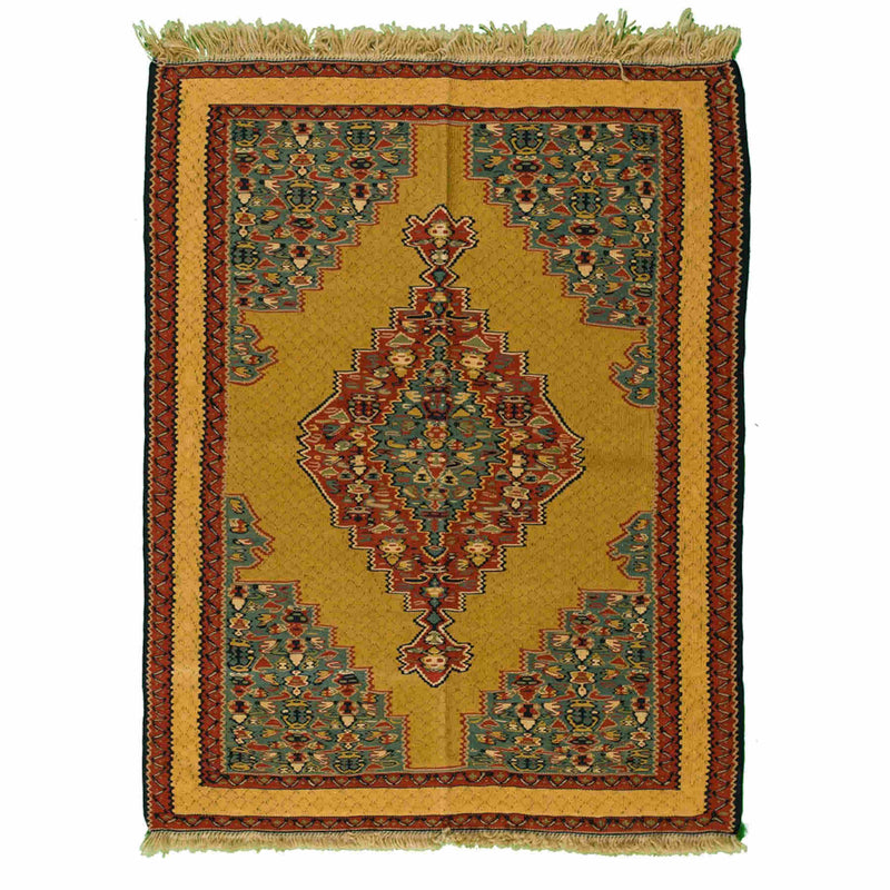 Royal Sanandaj Persian Kilim 84x110, Handmade Nomadic Wool Rugs & Kilims in Dubai