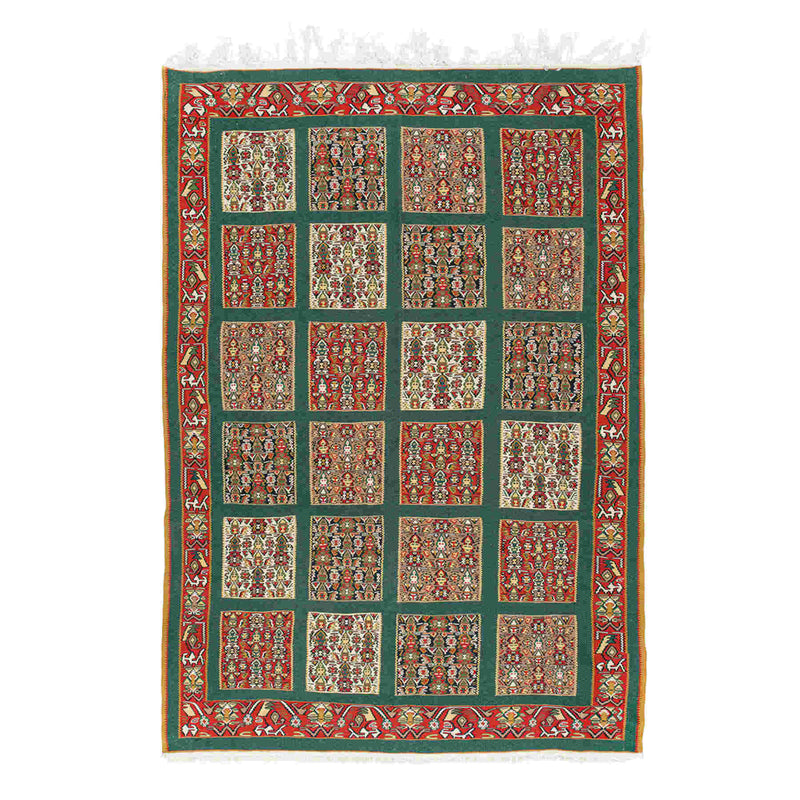 Four Season Sanandaj Persian Kilim 120x168, Handmade Nomadic Wool Rugs & Kilims in Dubai