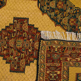 Medallion Sanandaj Persian Kilim 128x162,  Handmade Nomadic Wool Rugs & Kilims in Dubai