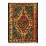 Medallion Sanandaj Persian Kilim 79x108, Handmade Nomadic Wool Rugs & Kilims in Dubai