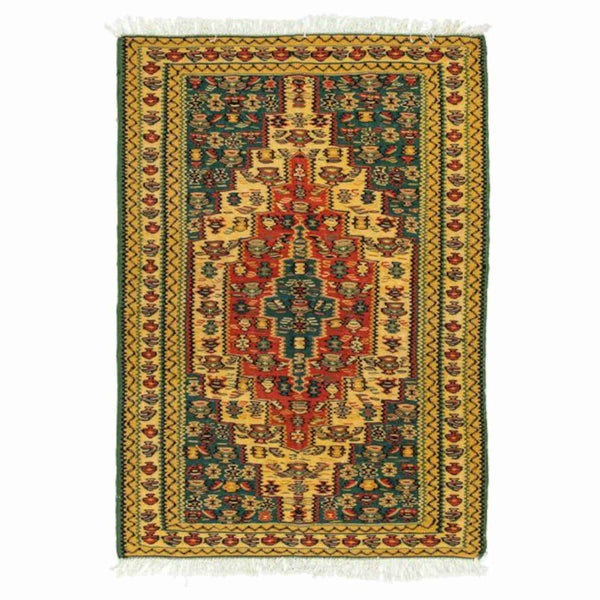 Nomadic Sanandaj Persian Kilim 77x113, Handmade Nomadic Wool Rugs & Kilims in Dubai