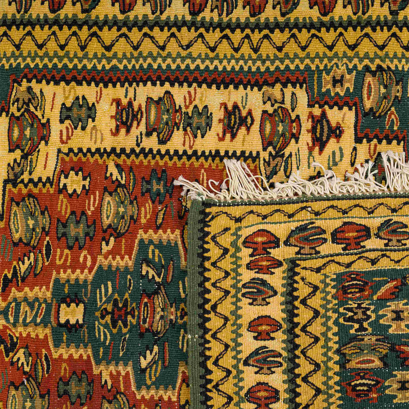 Nomadic Sanandaj Persian Kilim 77x113, Handmade Nomadic Wool Rugs & Kilims in Dubai