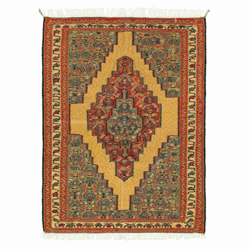 Nomadic Sanandaj Persian Kilim 85x113, Handmade Nomadic Wool Rugs & Kilims in Dubai