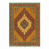 Medallion Sanandaj Persian Kilim 129x165,  Handmade Nomadic Wool Rugs & Kilims in Dubai