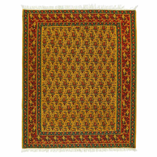 Stone & Glass Sanandaj Persian Kilim 130x160, Handmade Nomadic Wool Rugs & Kilims in Dubai