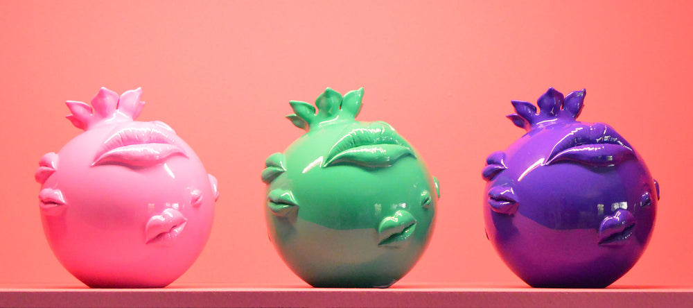 Colorful Pomegranate Sculptures in Dubai