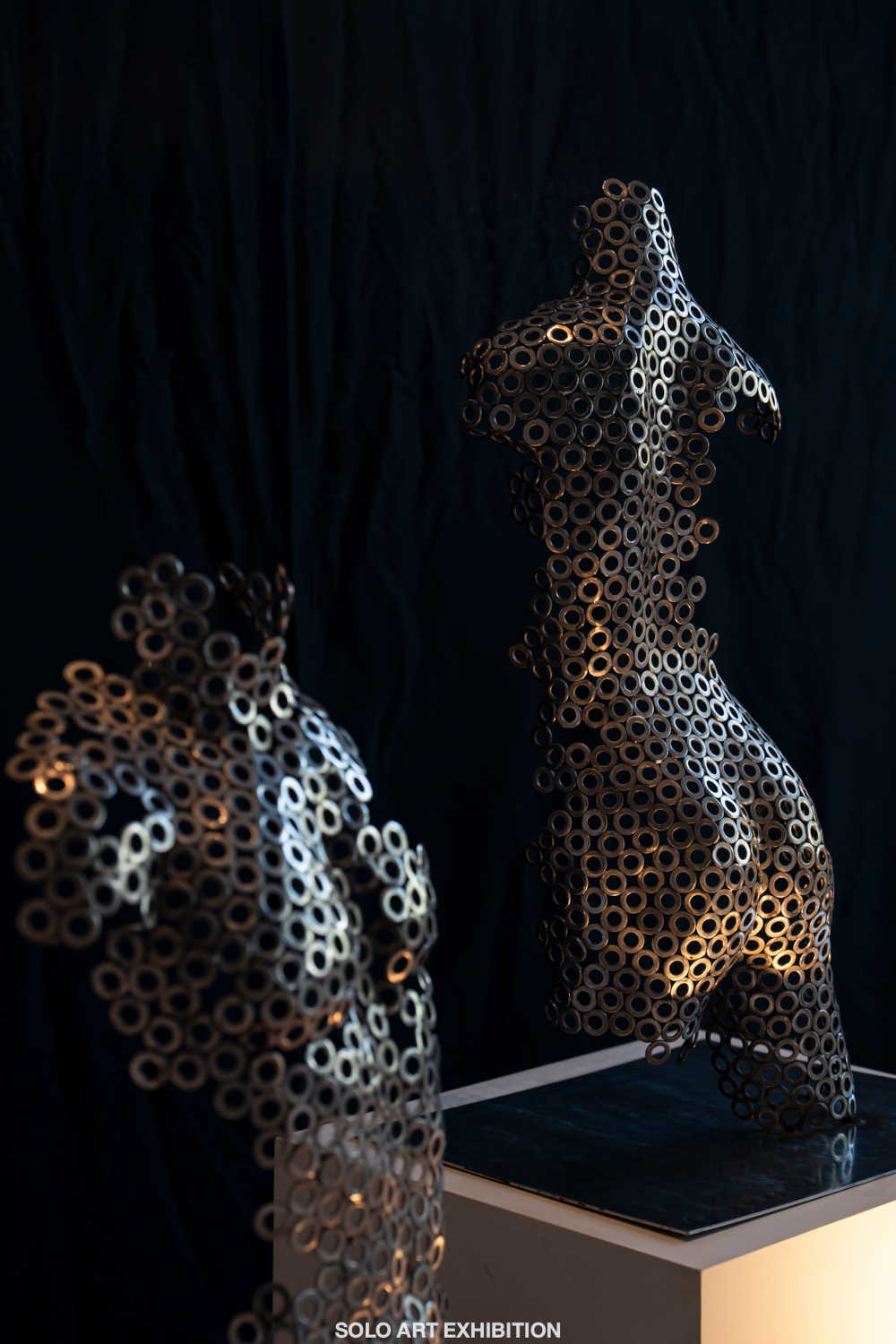 Contemporary Human Stainless Steel Sculpture By Vincent Barrau in Dubai