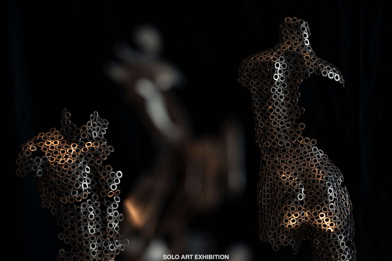 Contemporary Human Stainless Steel Sculpture By Vincent Barrau in Dubai