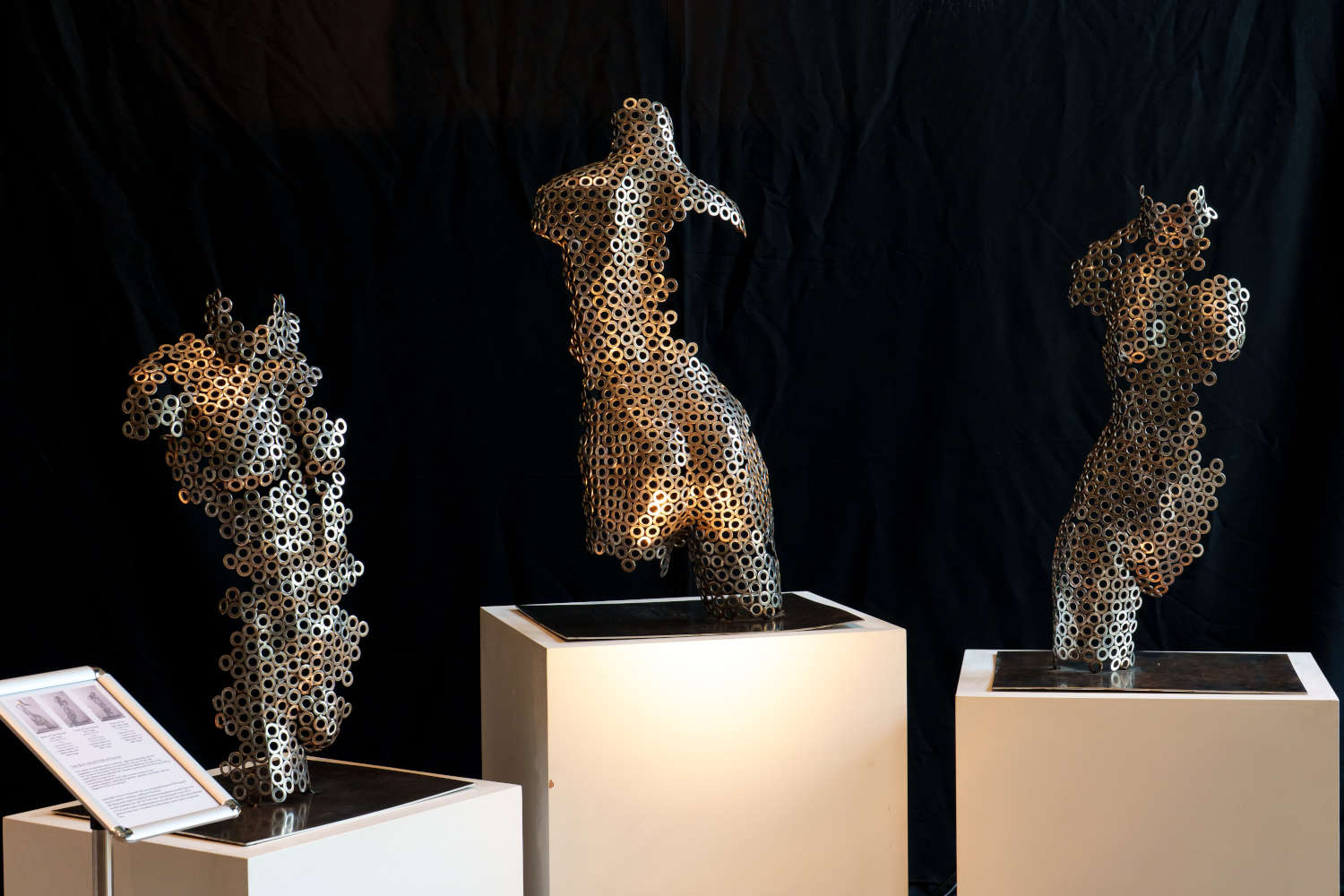 Contemporary Human Stainless Steel Sculpture By Vincent Barrau in Dubai