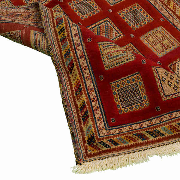 Sirjan Persian Kilim Carpet 90x125, Handmade Nomadic Wool Rugs & Kilims