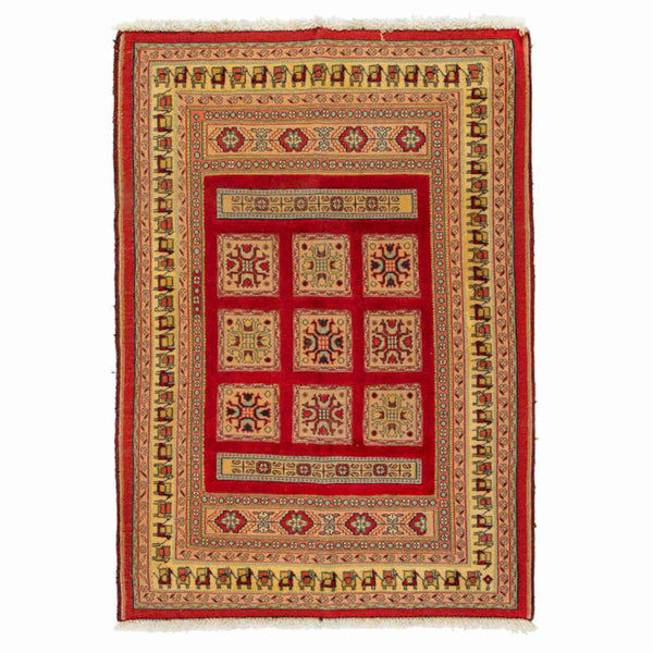 Sirjan Persian Kilim Carpet 105x155, Handmade Nomadic Wool Rugs & Kilims