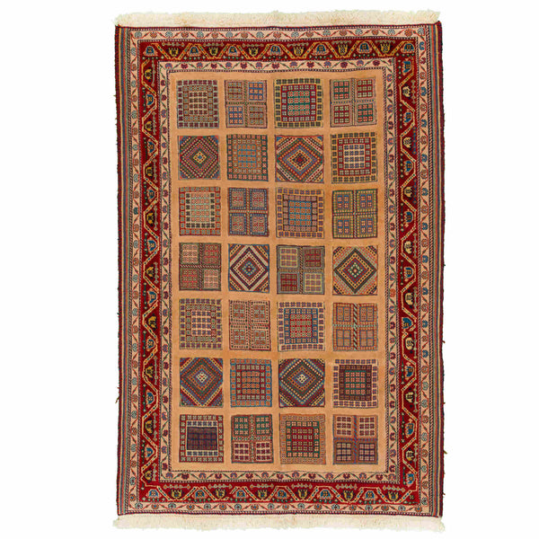 Sirjan Persian Kilim Carpet 120x182, Handmade Nomadic Wool Rugs & Kilims