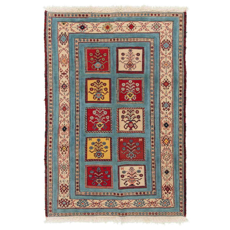 Sirjan Persian Kilim Carpet 102x152, Handmade Nomadic Wool Rugs & Kilims