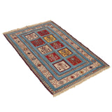 Sirjan Persian Kilim Carpet 102x152, Handmade Nomadic Wool Rugs & Kilims