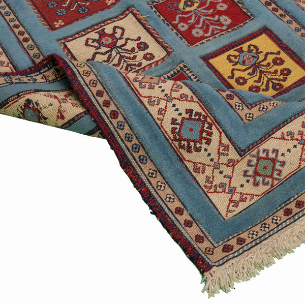 Sirjan Persian Kilim Carpet 102x152, Handmade Nomadic Wool Rugs & Kilims