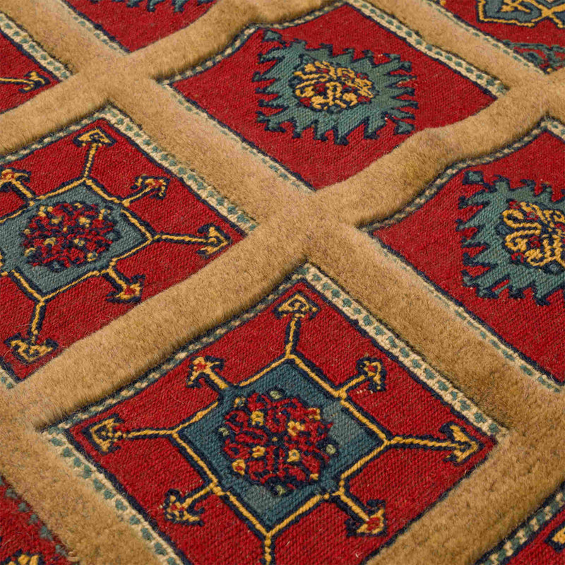 Sirjan Persian Kilim Carpet 103x132, Handmade Nomadic Wool Rugs & Kilims