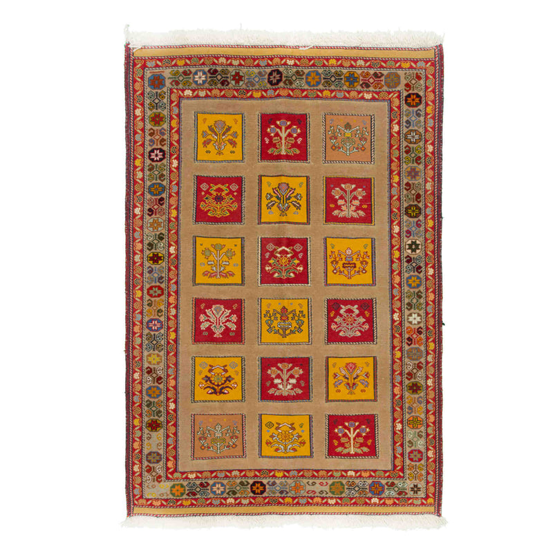 Sirjan Persian Kilim Carpet 88x132, Handmade Nomadic Wool Rugs & Kilims