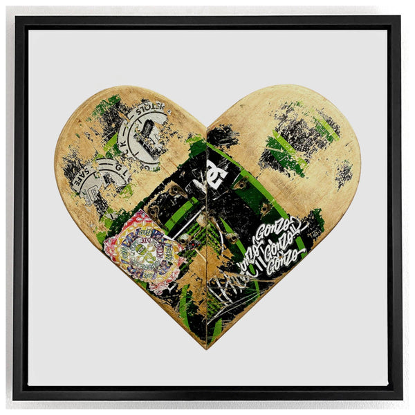 Love Skates Print on Canvas Artwork - Vintage Arabia Pop Art by Julian Castaldi in Dubai