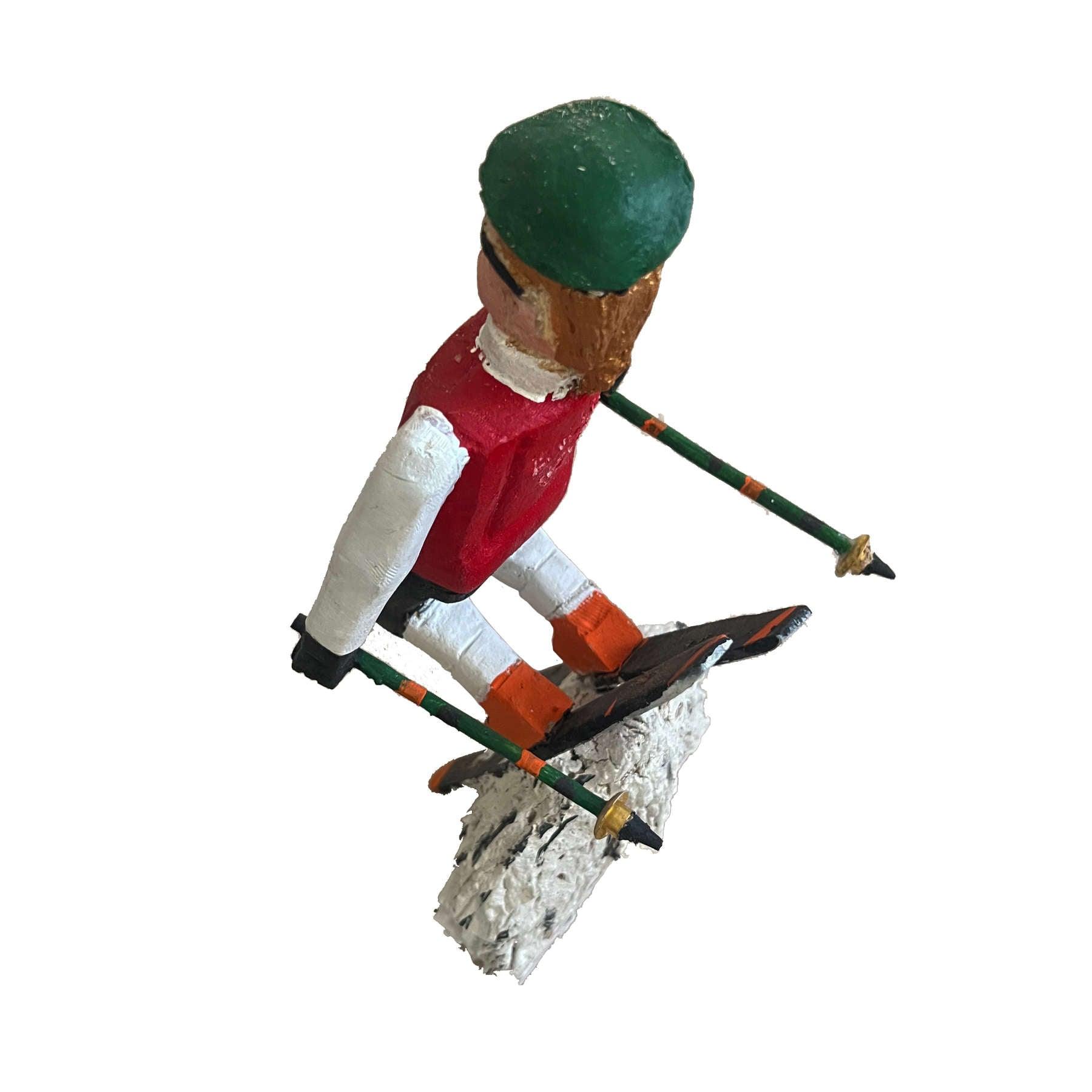 Ski Series Wood Sculpture - Contemporary Wooden Statues & Artworks By Amir Kamand in Dubai