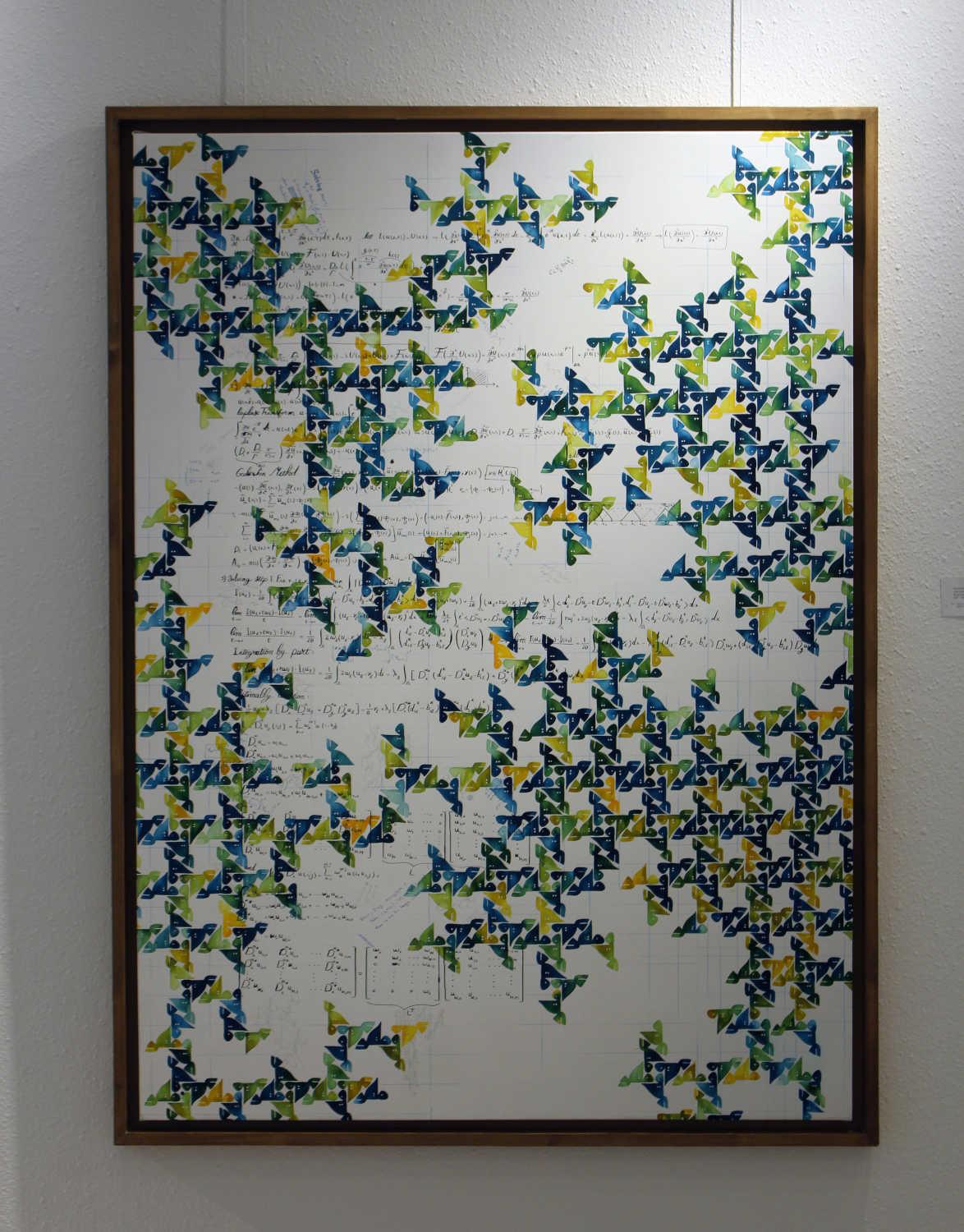 Sometimes You Need to Change your Phase Acrylic on Canvas Painting - Calligraphy Wall Art By Somayeh Gholami Dubai