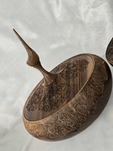 Woodturning -  Khayāl Kohl Holder Wood Sculpture
