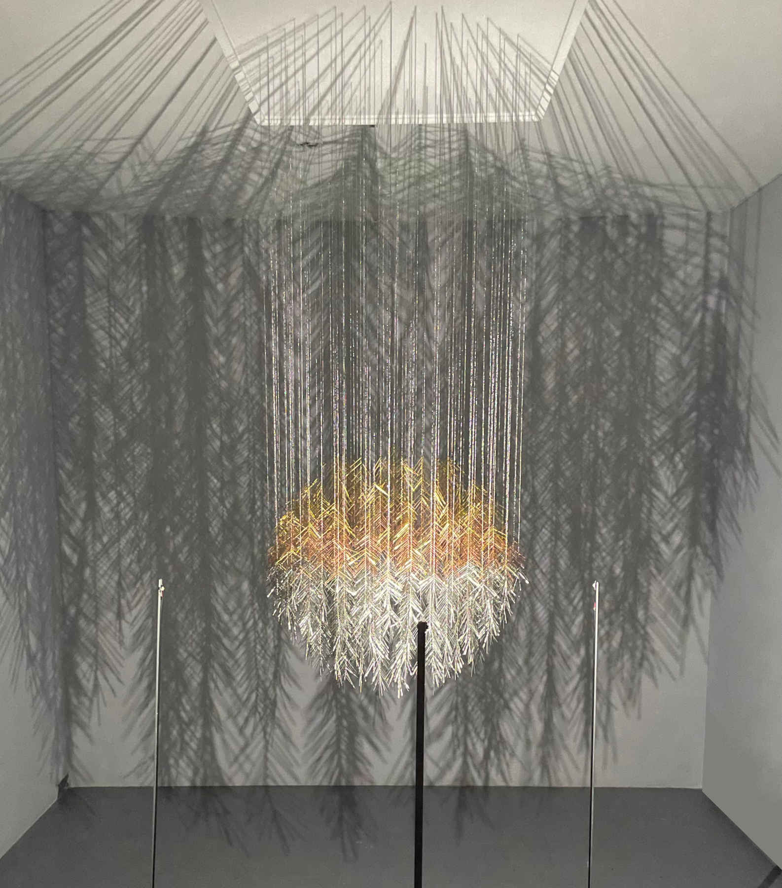 Sphere Mixed Media Sculpture, Hanging Installation Art By Diana Beltrán
