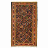 Yaahi Sumak Heriz Persian Carpet Wool 100x170