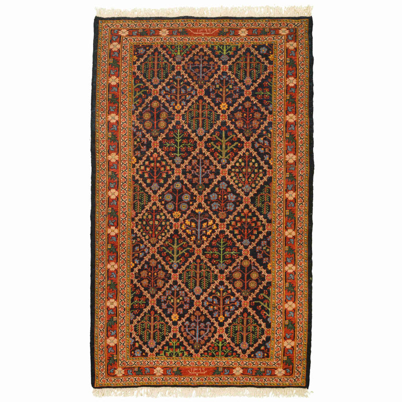 Yaahi Sumak Heriz Persian Carpet Wool 100x170