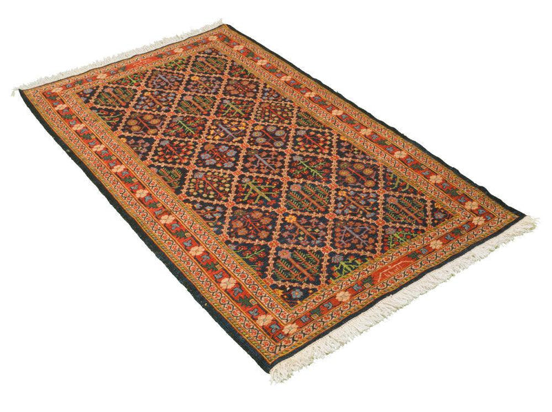 Yaahi Sumak Heriz Persian Carpet Wool 100x170