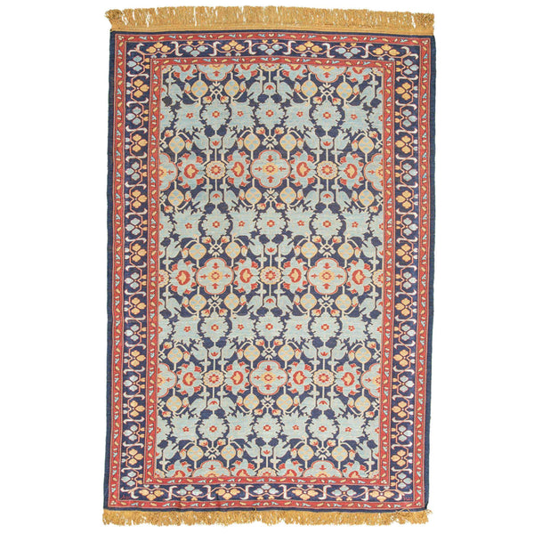 Bastian Superfine Heriz Persian Carpet Silk 88x130, Authentic Vintage Rugs & Kilims in Dubai