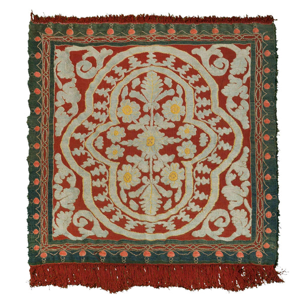 Safavi Superfine Heriz Persian Carpet Silk 95x130, Authentic Vintage Rugs & Kilims in Dubai