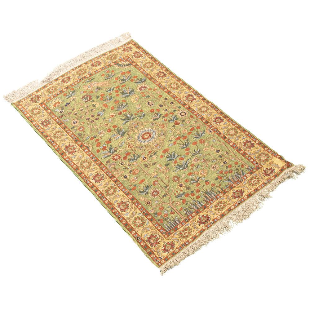 Shaghayegh Superfine Heriz Persian Carpet Silk 78x118, Authentic Vintage Rugs & Kilims in Dubai