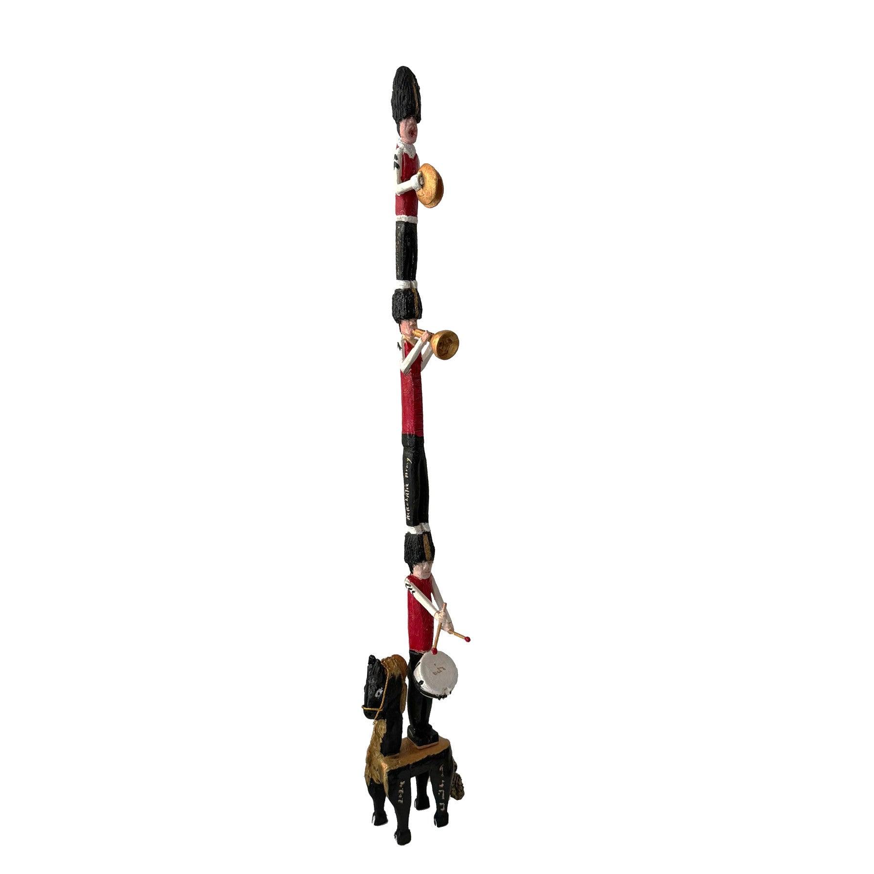 The English Soldiers Series Wood Sculpture - Contemporary Wooden Statues & Artworks By Amir Kamand in Dubai