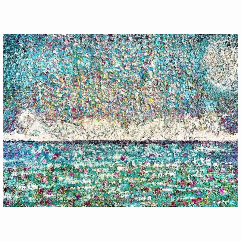 The Lilac Petals Acrylic Painting By Rawia Zantout