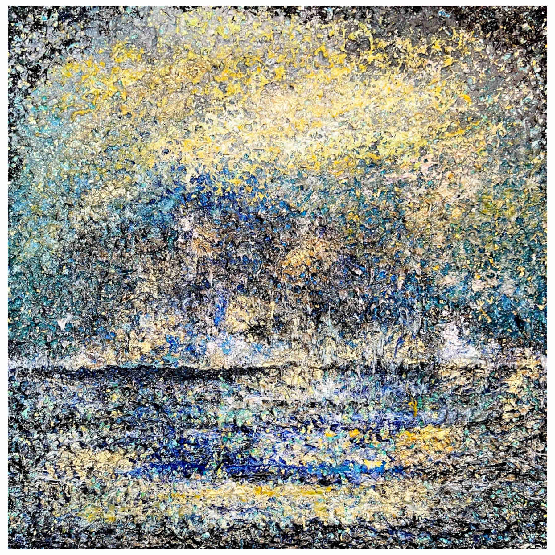 The Seascape Mirage Acrylic Painting By Rawia Zantout