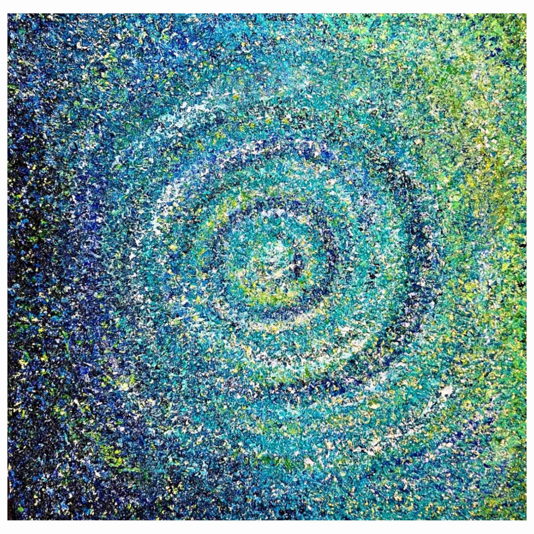 The Spiral Symphony Acrylic Painting By Rawia Zantout