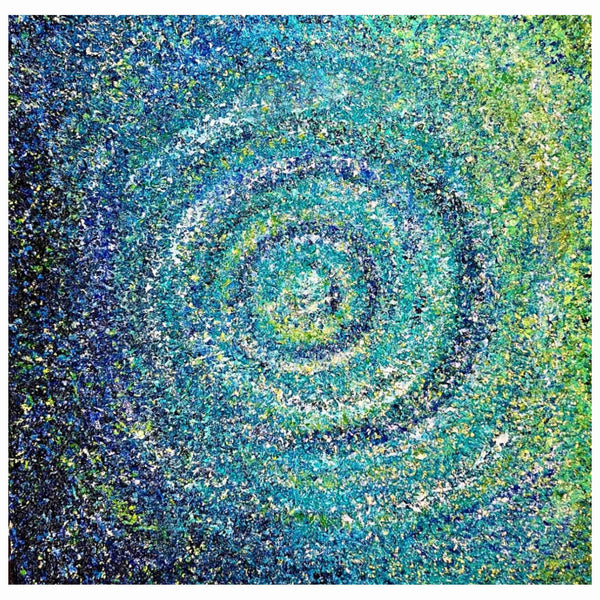 The Spiral Symphony Acrylic Painting By Rawia Zantout
