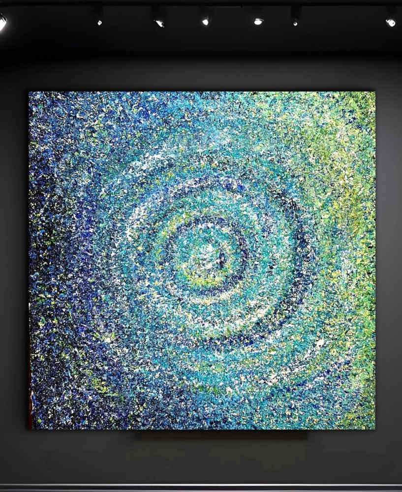 The Spiral Symphony Acrylic Painting By Rawia Zantout