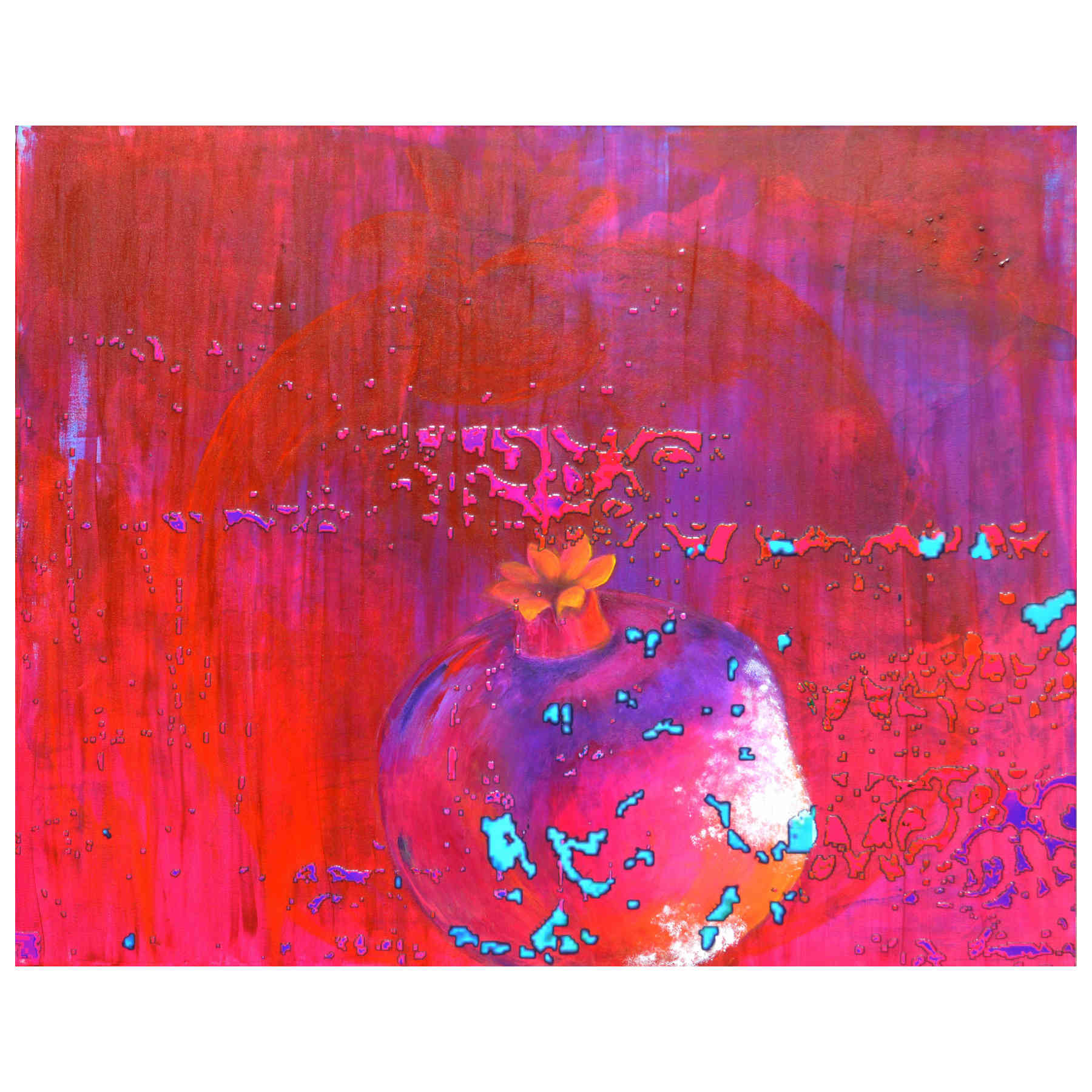 The Bigger Self Print On Canvas Artwork, Modern Visual Arts By Petra Kaltenbach